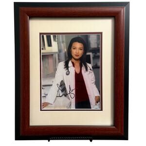 Ming-Na Wen Dr. Chen ER Autographed Framed Photo 14x17 COA Sports Memorabilia